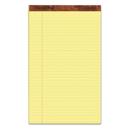 Perforated Writing Pad 2 Dozens 8 1/2 x 14 50 Sheets Canary Perforated Writing Pad 2 Dozens 8 1/2 x 14 50 Sheets Canary